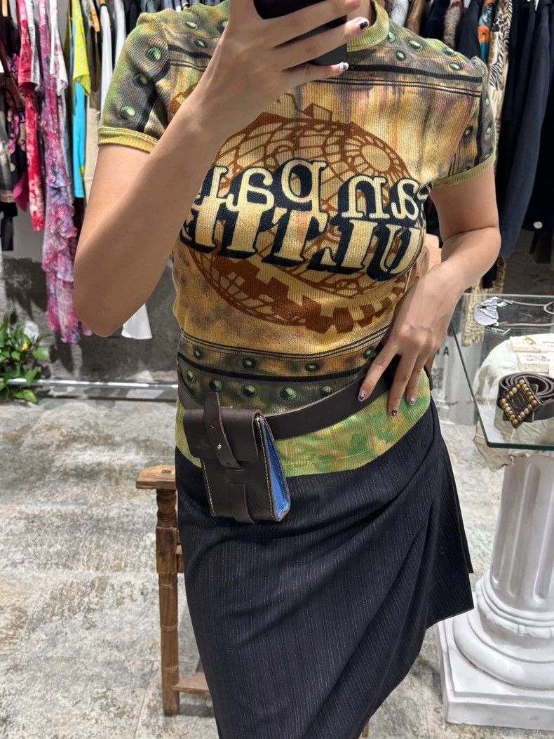 Jean Paul Gaultier 90s Logo Tie-Dye Tee