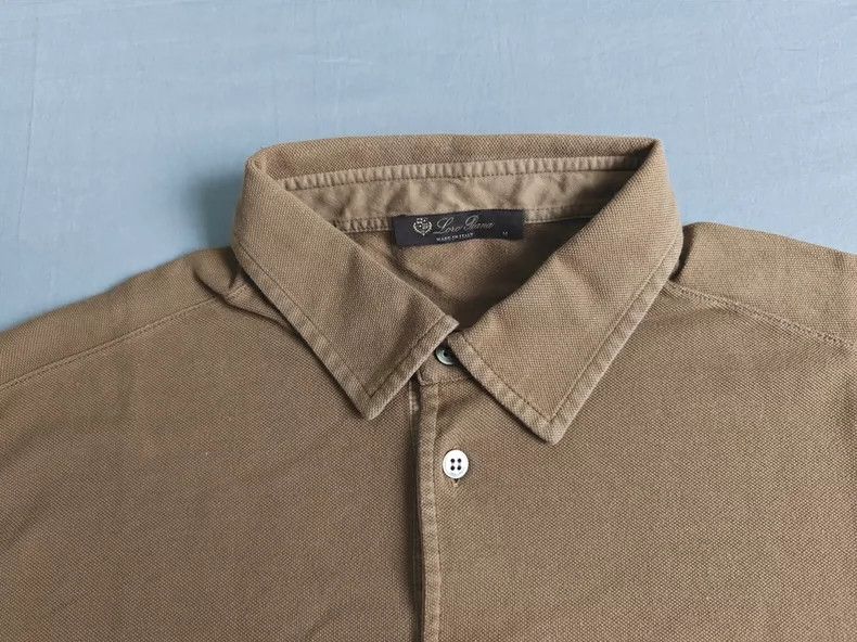 Loro Piana Loro Piana Men's Short Sleeve Polo Shirt Size US M / EU 48-50 / 2 - 3 Thumbnail