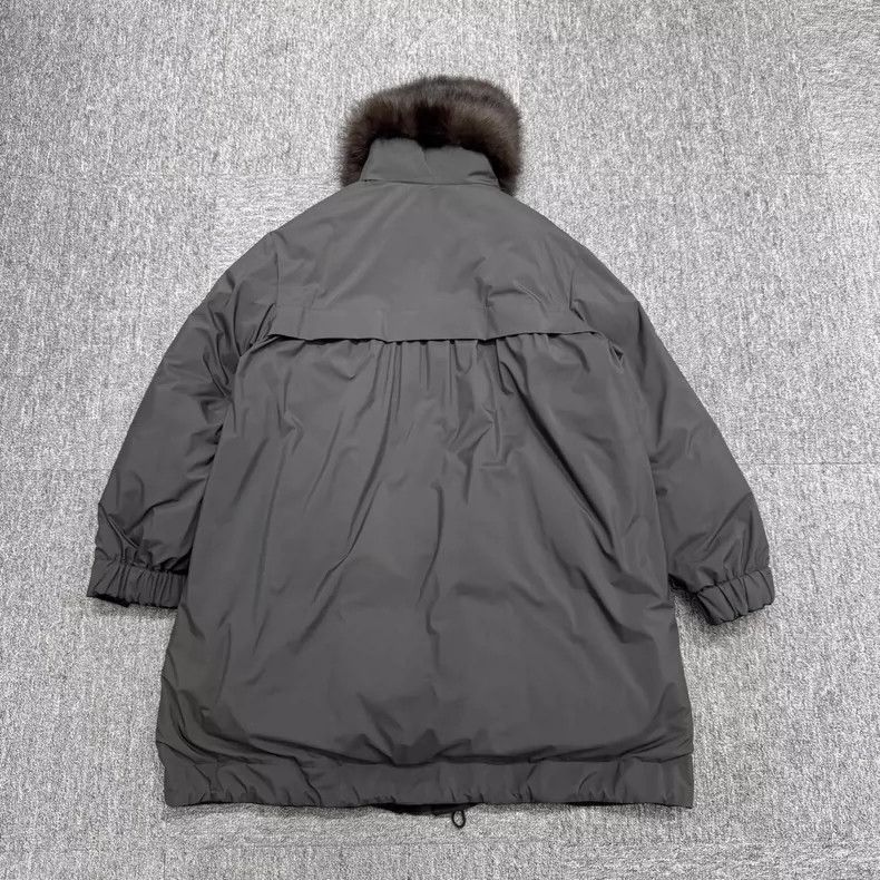 Loro Piana Loro Piana Fox Fur Collar Cashmere Coat Size US XL / EU 56 / 4 - 2 Thumbnail
