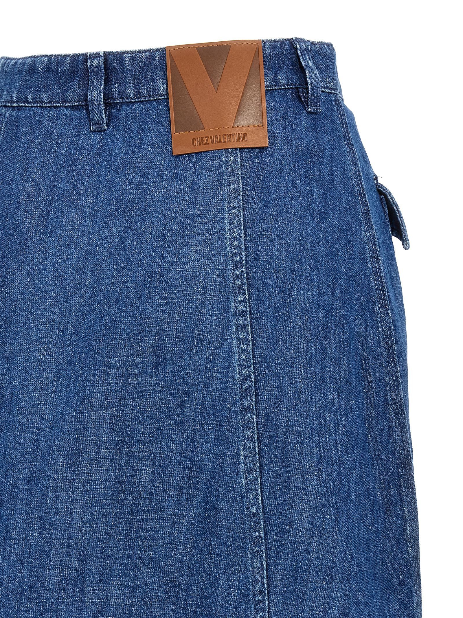 Valentino Valentino Garavani Denim Skirt Size 28" / US 6 / IT 42 - 4 Thumbnail
