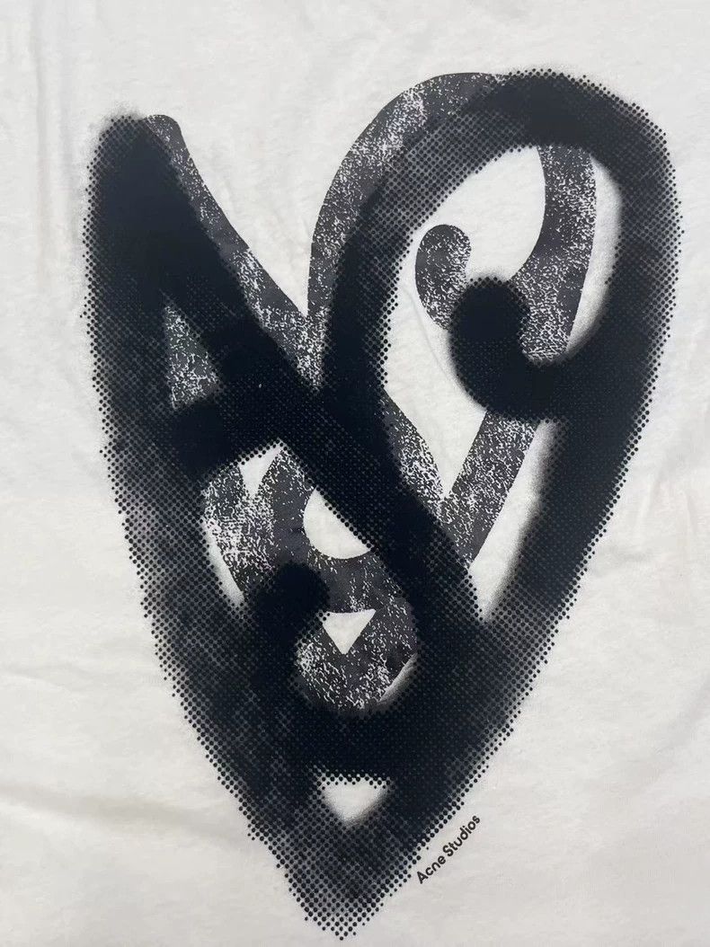 Acne Studios Acne Studios White Heart Print Long Sleeve T-Shirt-yf Size US M / EU 48-50 / 2 - 3 Thumbnail