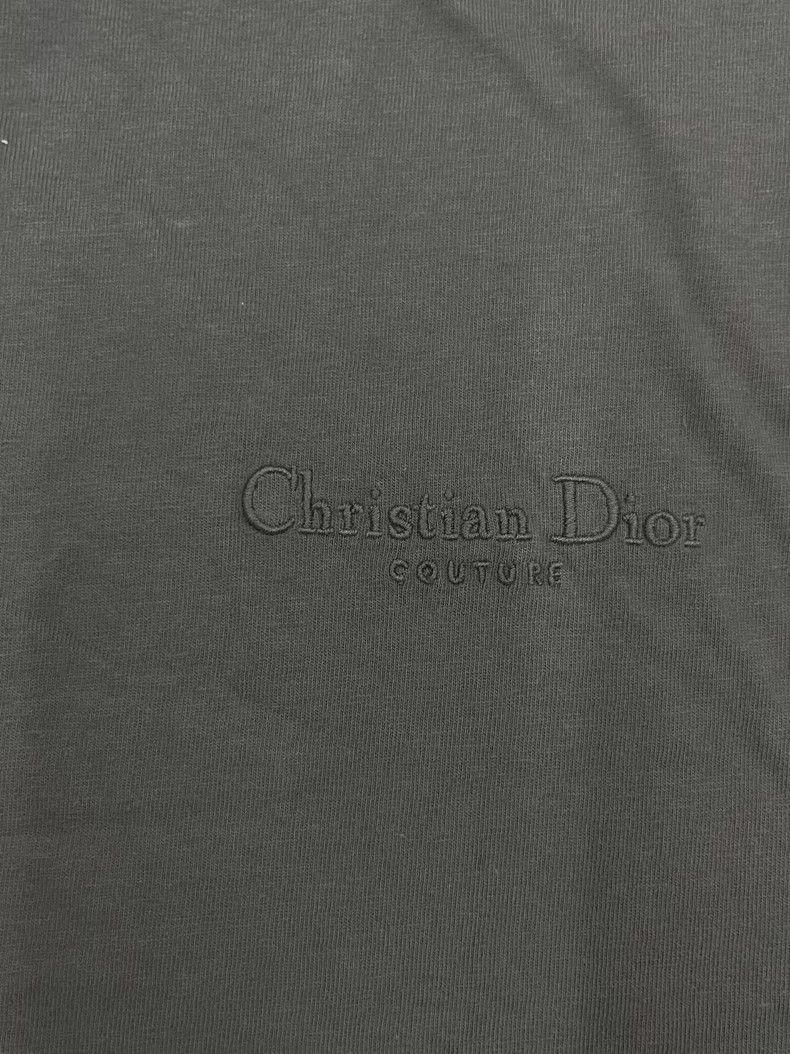 Dior Logo Print Crewneck Short Sleeve T-Shirt-yf