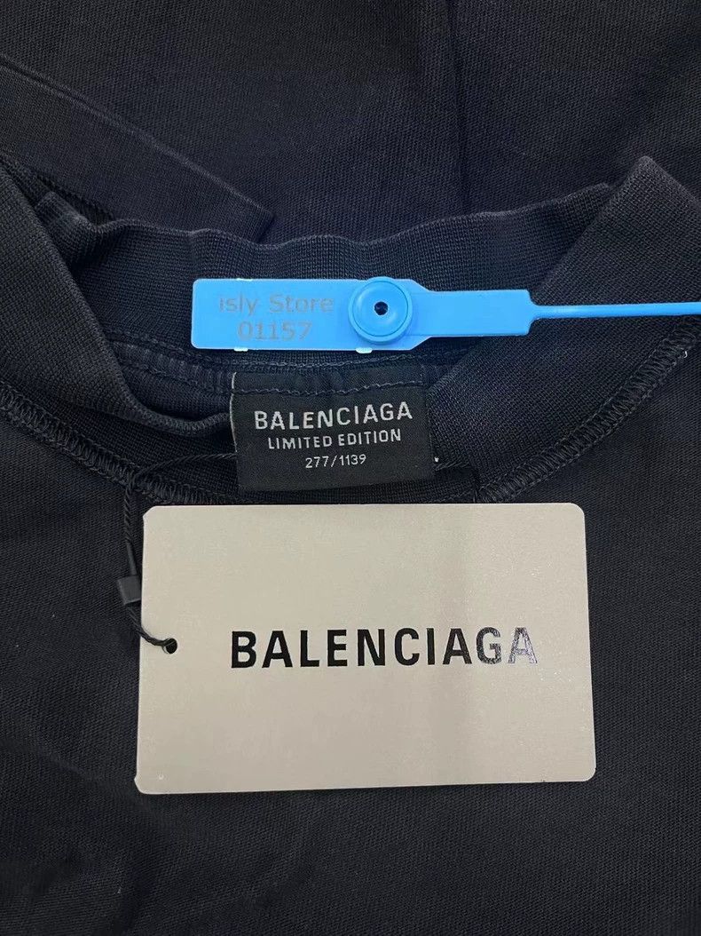 Balenciaga Balenciaga BFRND Logo Print Short Sleeve T-shirt-yf Size US M / EU 48-50 / 2 - 5 Thumbnail