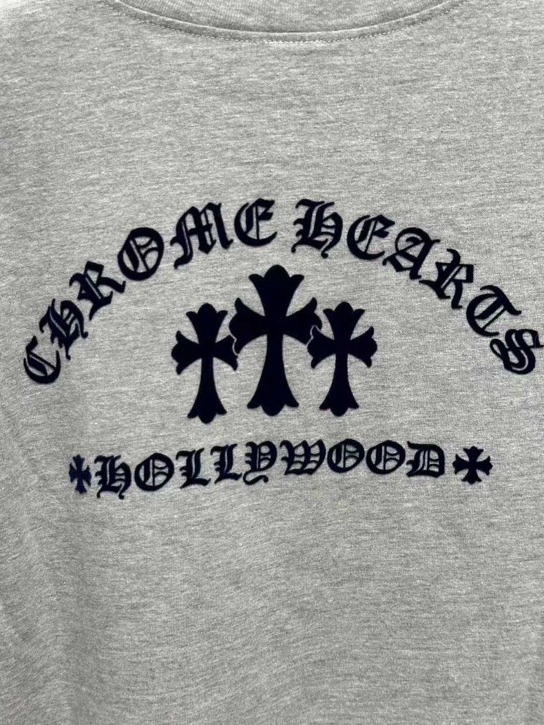 Chrome Hearts Chrome Hearts Gray Cross Long Sleeve Shirt-yf Size US S / EU 44-46 / 1 - 5 Thumbnail
