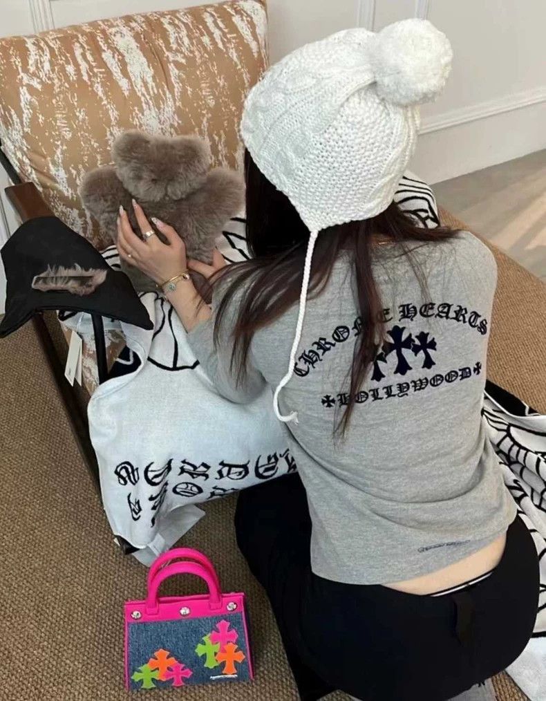 Chrome Hearts Chrome Hearts Gray Cross Long Sleeve Shirt-yf Size US S / EU 44-46 / 1 - 8 Thumbnail