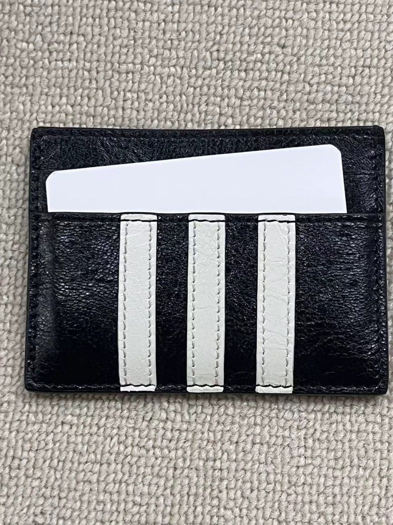 Balenciaga Balenciaga x Adidas Leather Card Holder-yf Size ONE SIZE - 4 Thumbnail