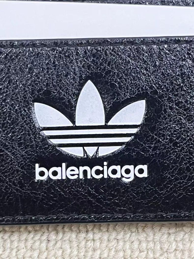 Balenciaga Balenciaga x Adidas Leather Card Holder-yf Size ONE SIZE - 3 Thumbnail