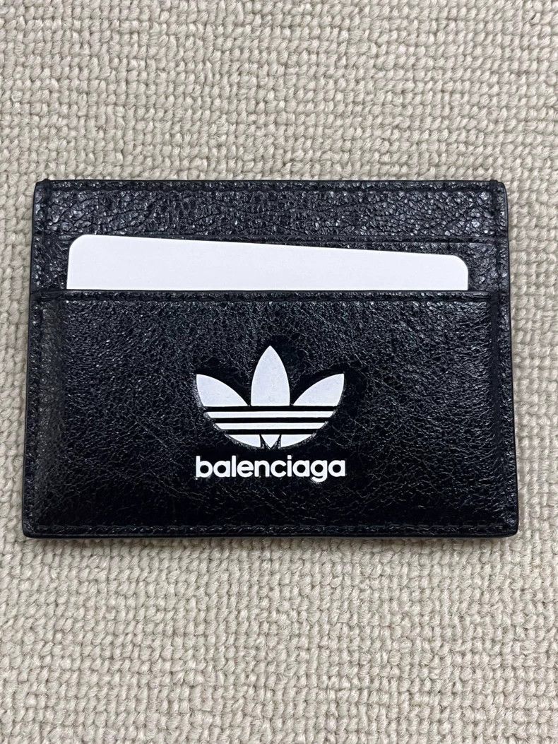 Balenciaga Balenciaga x Adidas Leather Card Holder-yf Size ONE SIZE - 2 Thumbnail