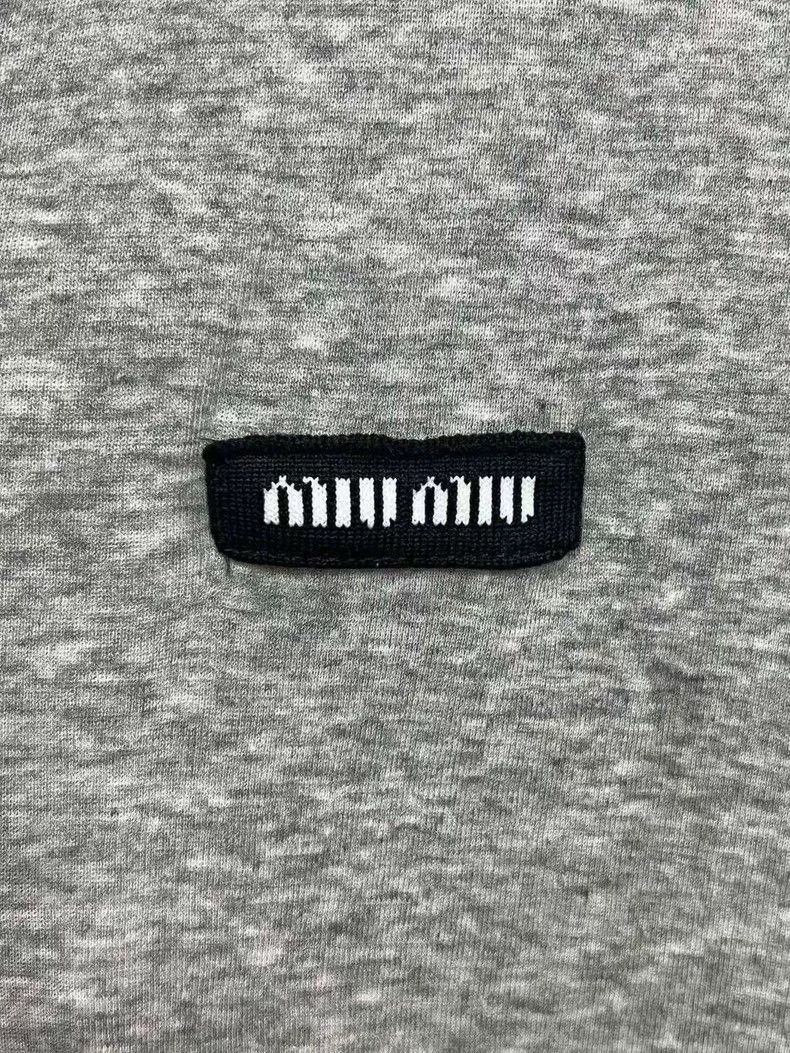Miu Miu Miumiu Gray Slogan Tank Top-yf Size US M / EU 48-50 / 2 - 3 Thumbnail