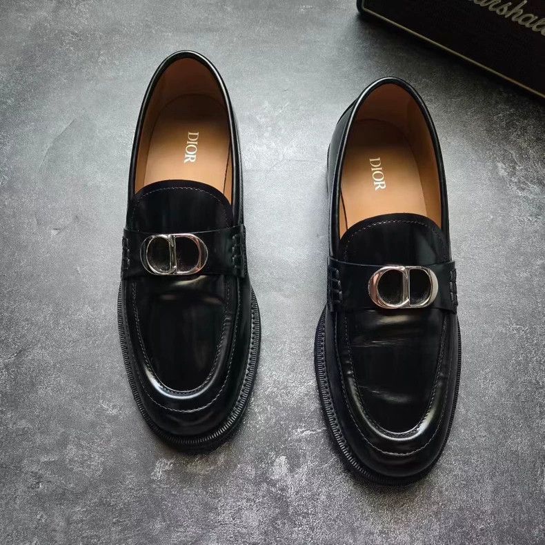Dior Dior Granville Metal CD Buckle Loafers-yf Size US 9.5 / EU 42-43 - 3 Thumbnail