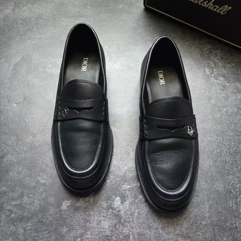 Dior Dior Granville Logo Leather Loafers-yf Size US 9.5 / EU 42-43 - 3 Thumbnail
