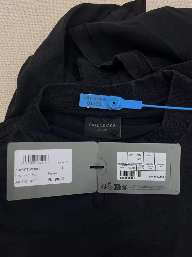 Balenciaga Balenciaga Faded Short Sleeve T-Shirt-yf Size US L / EU 52-54 / 3 - 5 Thumbnail