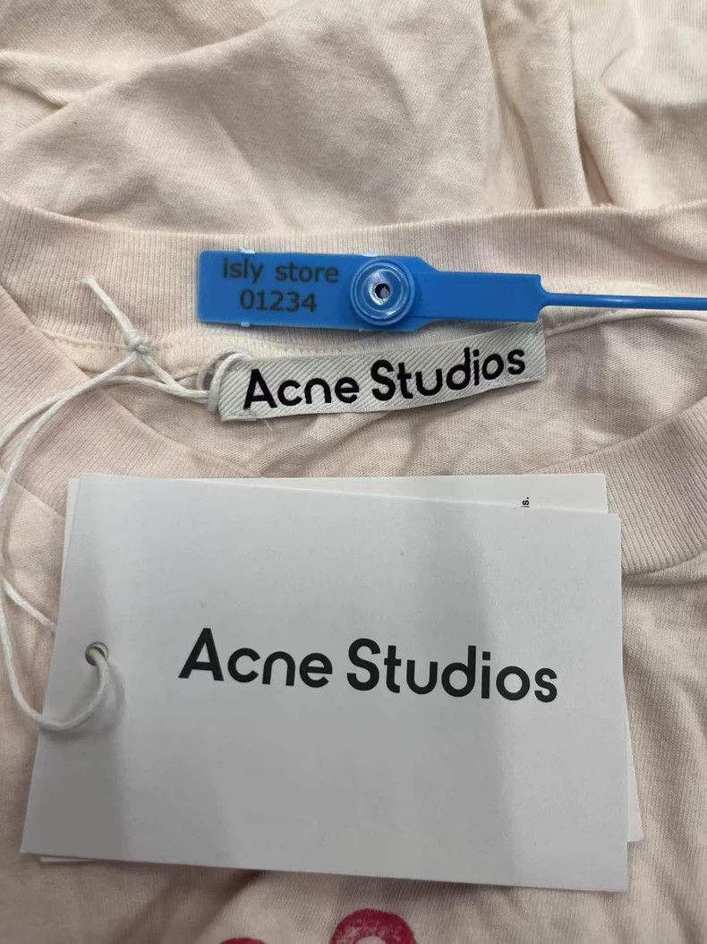 Acne Studios Acne Studios Logo Print Short Sleeve T-shirt-yf Size US XL / EU 56 / 4 - 4 Thumbnail