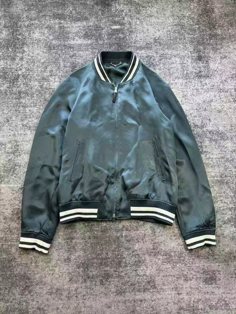 Louis Vuitton Louis Vuitton Embroidered Logo Silk Jacket-yf Size US L / EU 52-54 / 3 - 2 Thumbnail