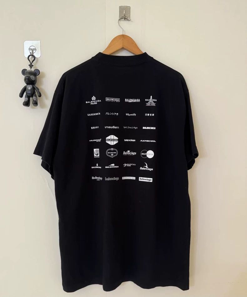 Balenciaga Balenciaga Logo Collection Short Sleeve Tee-yf Size US L / EU 52-54 / 3 - 2 Thumbnail