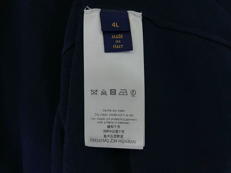 Louis Vuitton Louis Vuitton Blue Monogram Knit Short Sleeve-yf Size US L / EU 52-54 / 3 - 3 Thumbnail
