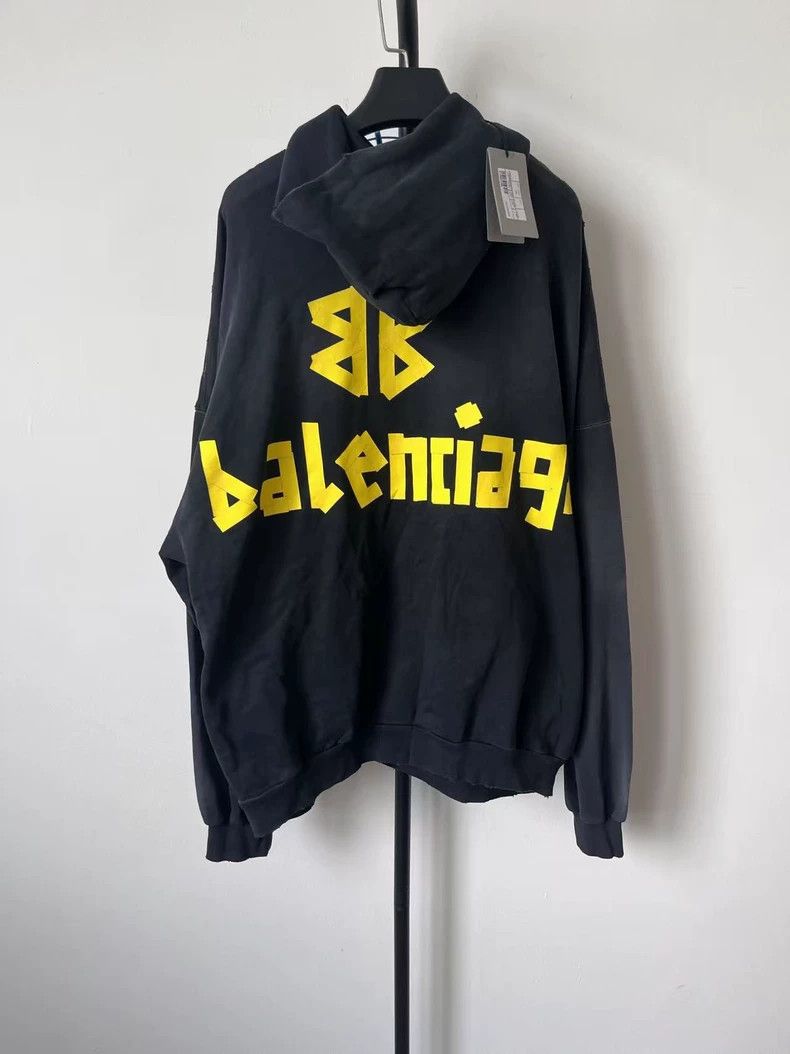 Balenciaga Balenciaga TAPE TYPE Logo Print Hoodie-yf Size US M / EU 48-50 / 2 - 2 Thumbnail