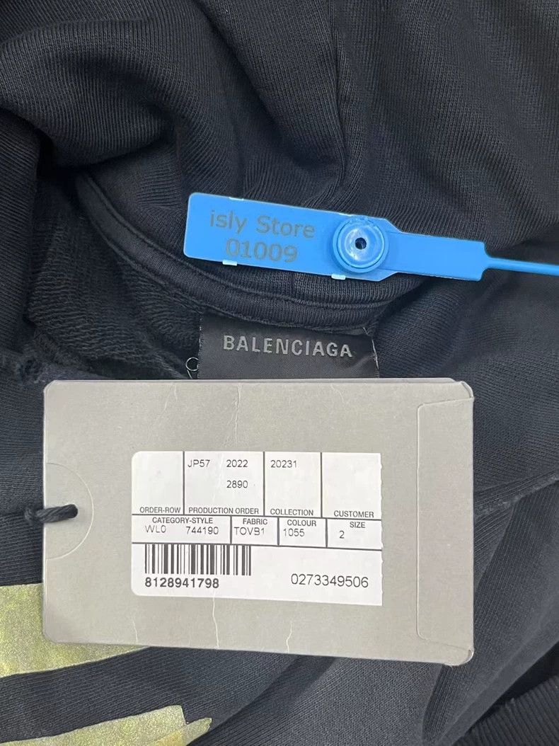 Balenciaga Balenciaga TAPE TYPE Logo Print Hoodie-yf Size US M / EU 48-50 / 2 - 4 Thumbnail