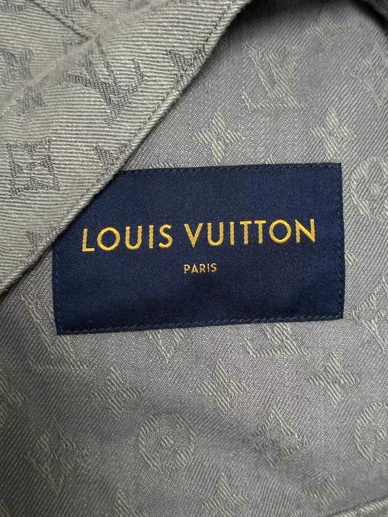 Louis Vuitton Louis Vuitton Gray Monogram Denim Jacket-yf Size US M / EU 48-50 / 2 - 6 Thumbnail