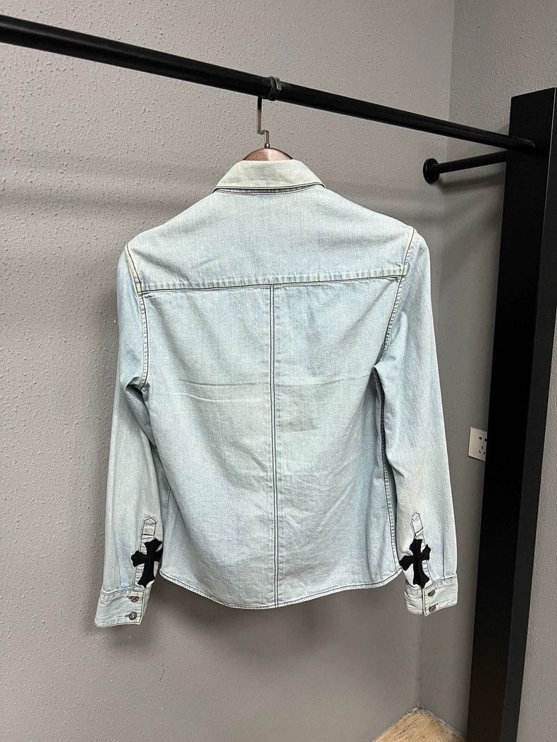 Chrome Hearts Chrome Hearts Leather Cross Denim Shirt-yf Size US S / EU 44-46 / 1 - 2 Thumbnail