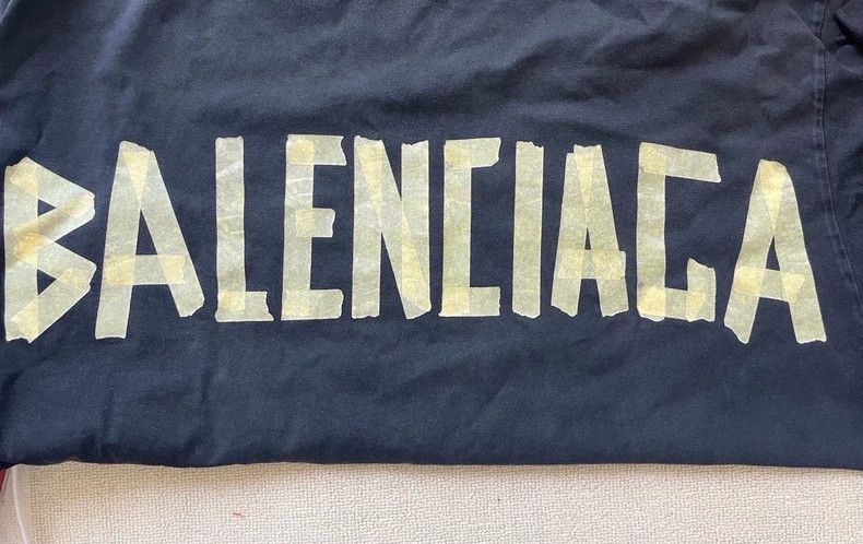 Balenciaga Balenciaga Tape Type Logo Short Sleeve T-shirt-yf Size US XS / EU 42 / 0 - 2 Thumbnail