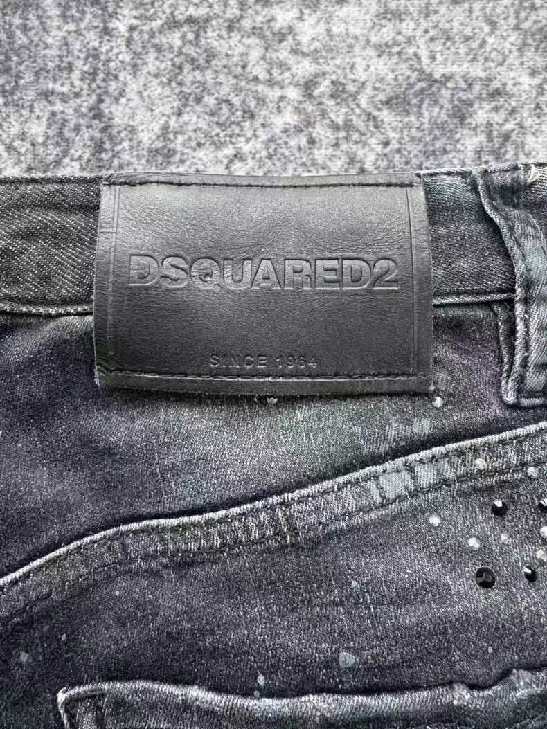 Dsquared2 DSQUARED2 Distressed Rhinestone Flare Jeans-yf Size US 34 / EU 50 - 5 Thumbnail