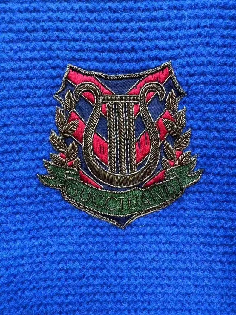 Gucci Gucci Blue Wool Preppy Style Jacket-yf Size US M / EU 48-50 / 2 - 5 Thumbnail