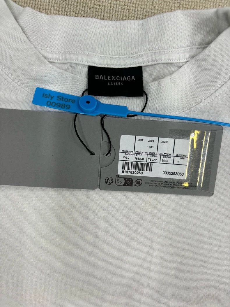 Balenciaga Balenciaga Logo Patch Short Sleeve T-Shirt-yf Size US M / EU 48-50 / 2 - 4 Thumbnail