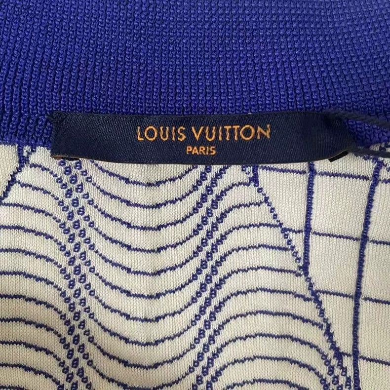 Louis Vuitton Louis Vuitton Striped Zip Collar Jacket-yf Size US L / EU 52-54 / 3 - 3 Thumbnail