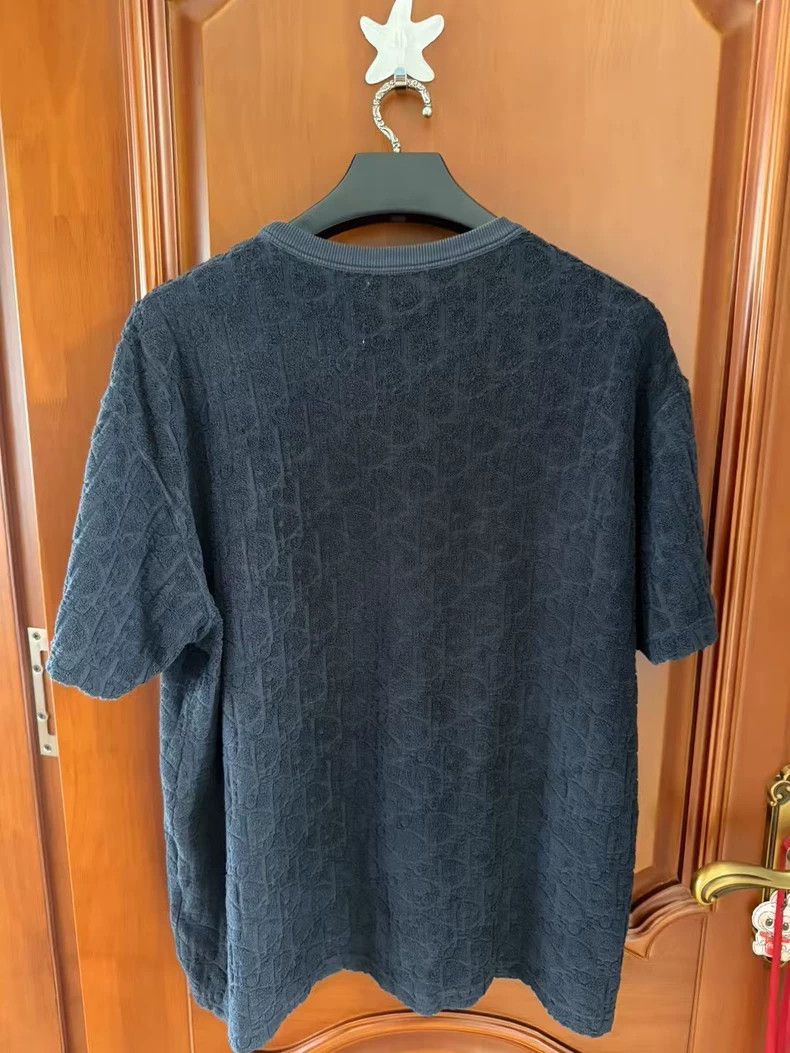 Dior Dior Black Blue Towel Short Sleeve T-shirt-yf Size US XL / EU 56 / 4 - 2 Thumbnail