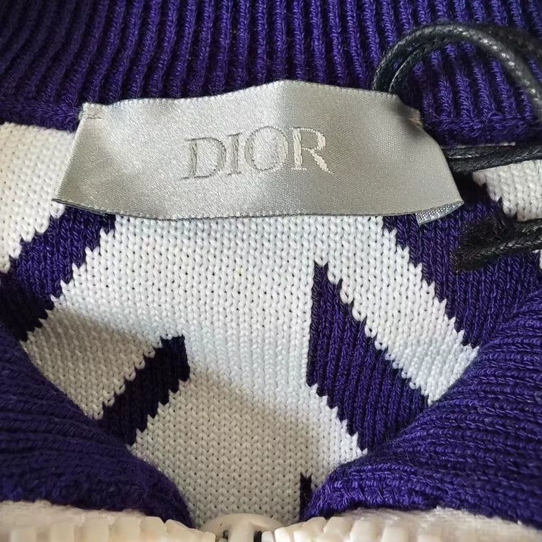 Dior Dior Logo Print High Neck Zip Knit Sweater-yf Size US M / EU 48-50 / 2 - 4 Thumbnail