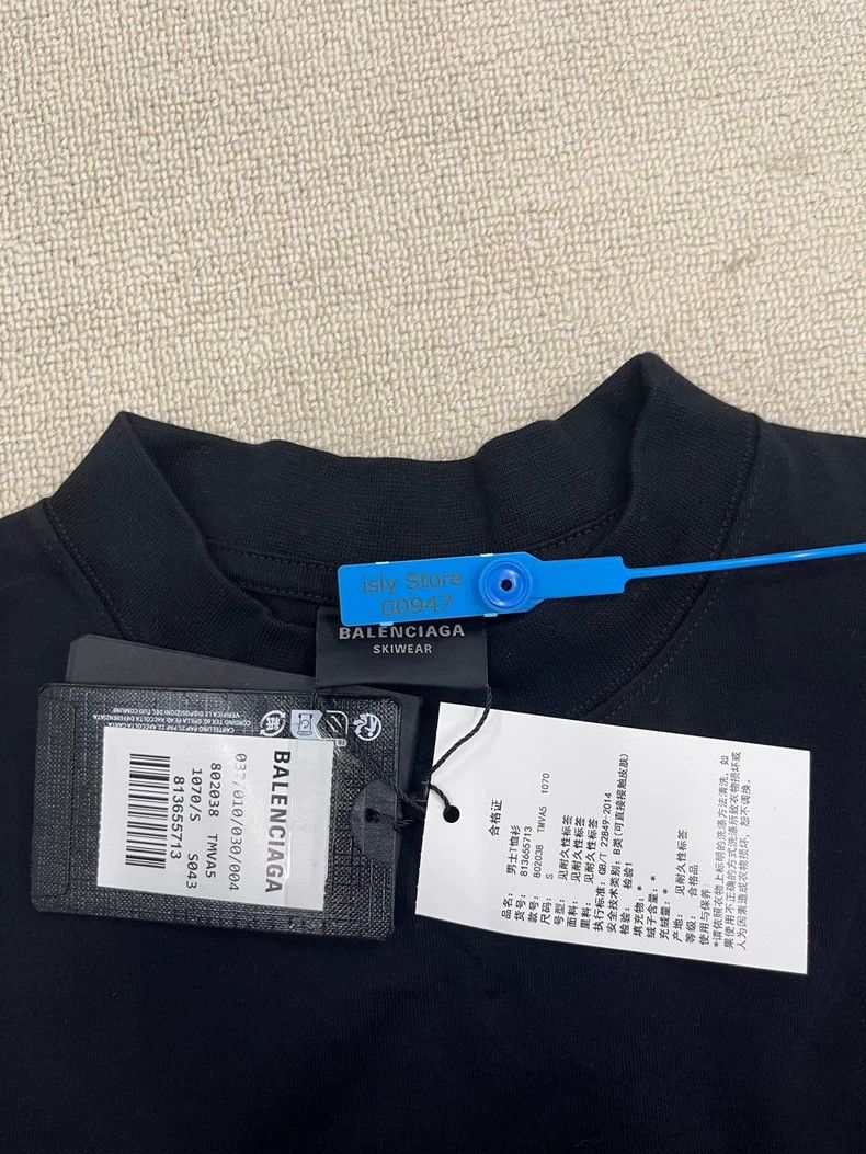 Balenciaga Balenciaga SKIWEAR Logo Print Short Sleeve T-Shirt-yf Size US S / EU 44-46 / 1 - 5 Thumbnail