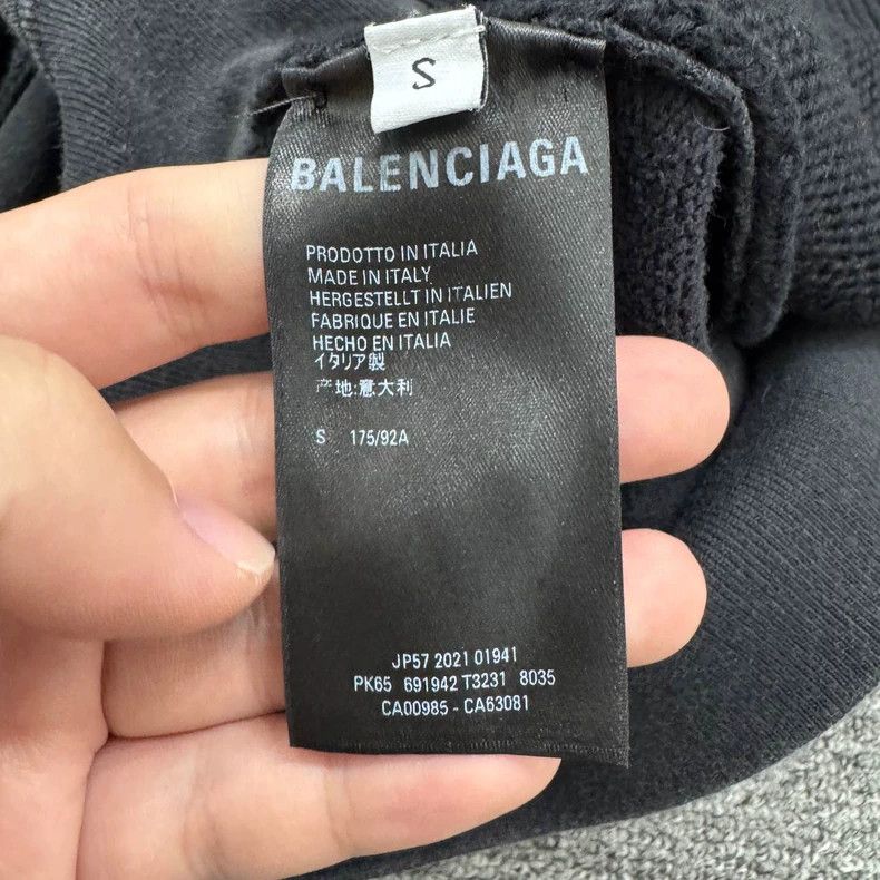 Balenciaga Balenciaga Embroidered Logo Sweater-yf Size US S / EU 44-46 / 1 - 5 Thumbnail