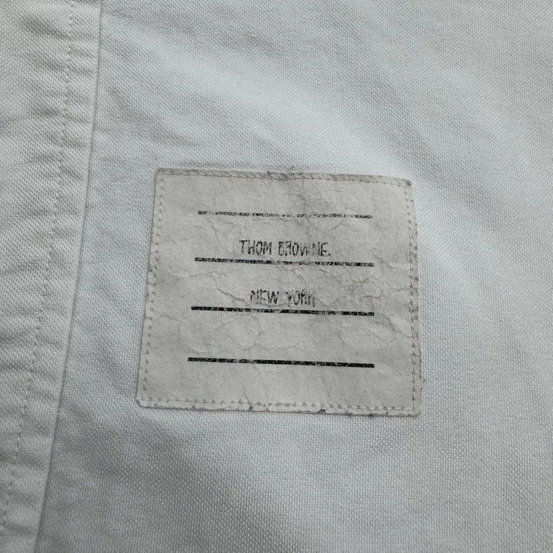 Thom Browne Thom Browne White Oxford Button-Up Shirt-yf Size US M / EU 48-50 / 2 - 3 Thumbnail