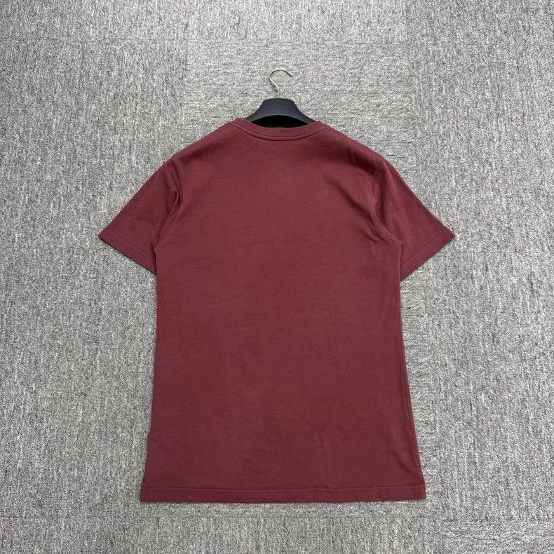 Dior Dior Burgundy Embroidered Short Sleeve Tee-yf Size US S / EU 44-46 / 1 - 2 Thumbnail