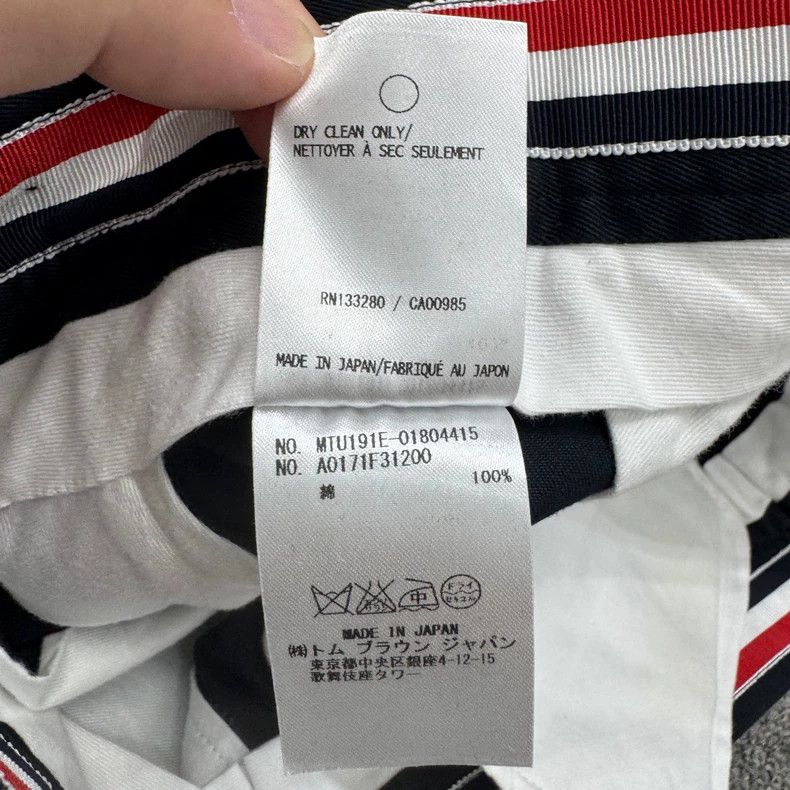 Thom Browne Thom Browne Striped Print Shorts-yf Size US 32 / EU 48 - 5 Thumbnail