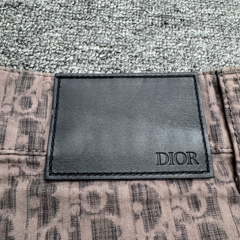 Dior Dior Monogram Leather Patch Shorts-yf Size US 33 - 3 Thumbnail