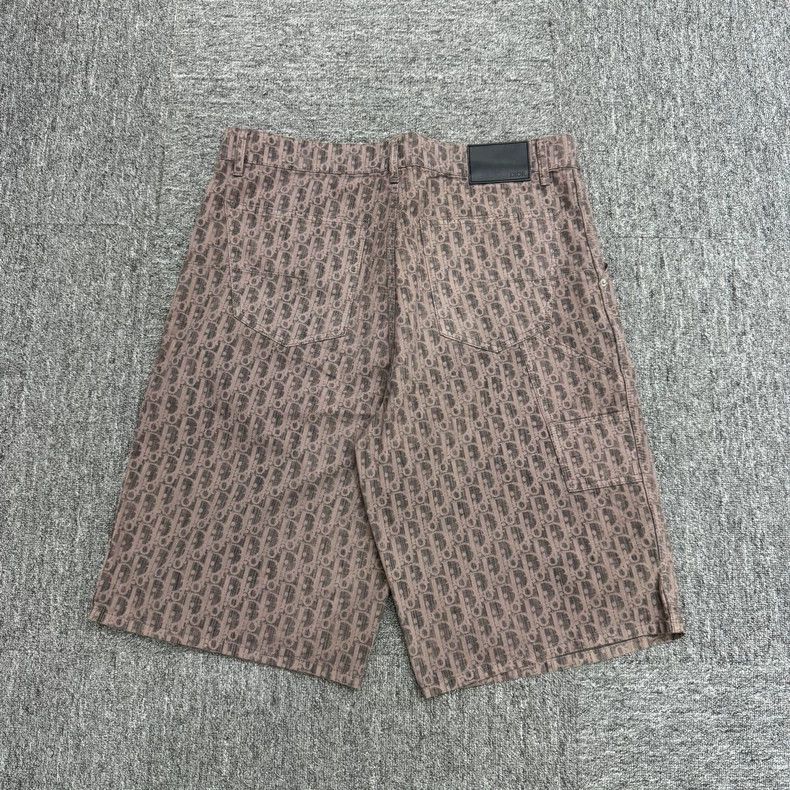 Dior Dior Monogram Leather Patch Shorts-yf Size US 33 - 2 Thumbnail