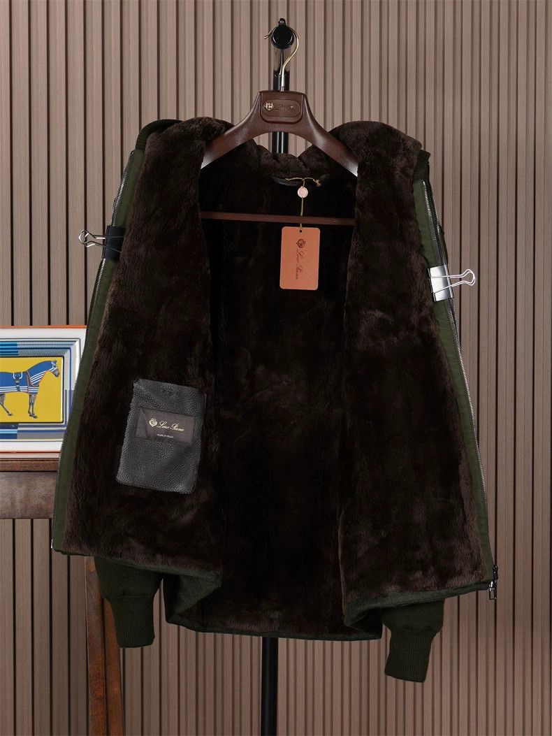 Loro Piana Loro Piana Hooded Fur Lined Jacket Size US XL / EU 56 / 4 - 3 Thumbnail