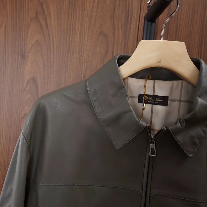 Loro Piana Loro Piana Lambskin Collared Leather Jacket Size US XL / EU 56 / 4 - 3 Thumbnail