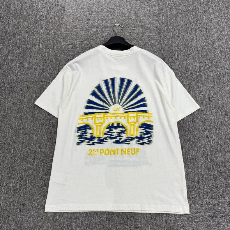 Louis Vuitton Louis Vuitton Embroidered Short Sleeve T-Shirt-yf Size US L / EU 52-54 / 3 - 2 Thumbnail