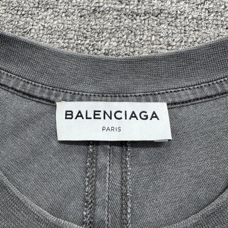 Balenciaga Balenciaga Washed Distressed Print T-Shirt-yf Size US S / EU 44-46 / 1 - 4 Thumbnail