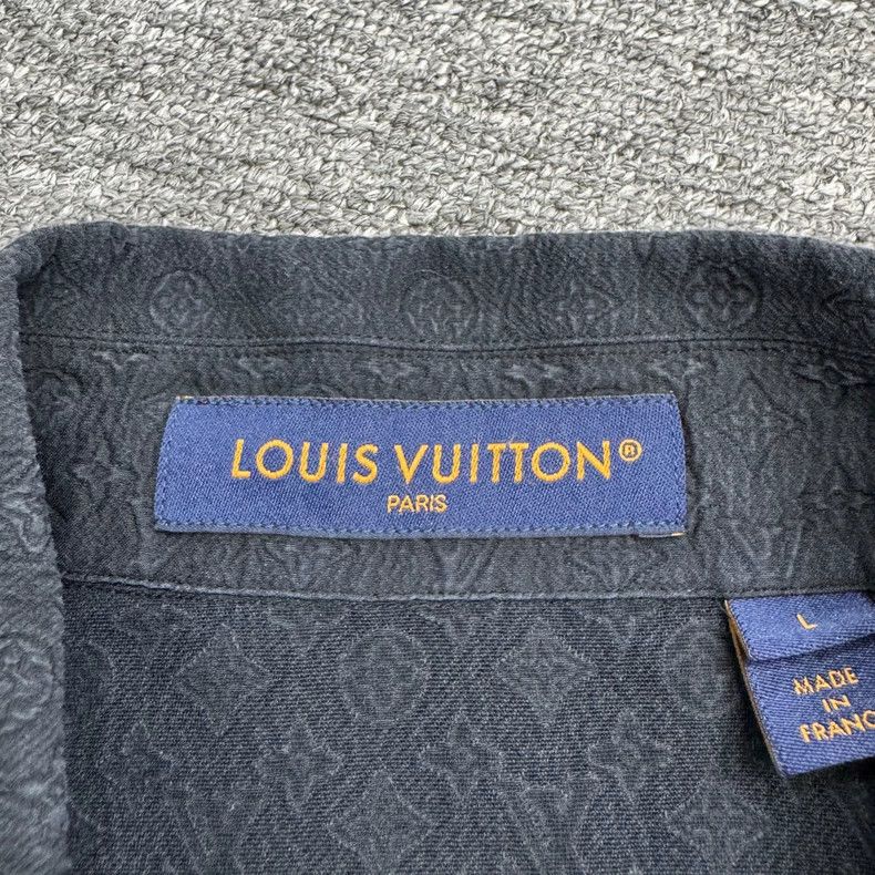 Louis Vuitton Louis Vuitton Monogram Silk Short Sleeve Shirt-yf Size US L / EU 52-54 / 3 - 4 Thumbnail