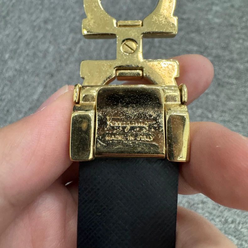 Vintage Ferragamo Buckle Leather Belt-yf Size ONE SIZE - 3 Thumbnail
