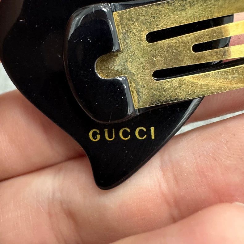 Gucci Gucci Heart Crystal Hair Clip-yf Size ONE SIZE - 3 Thumbnail