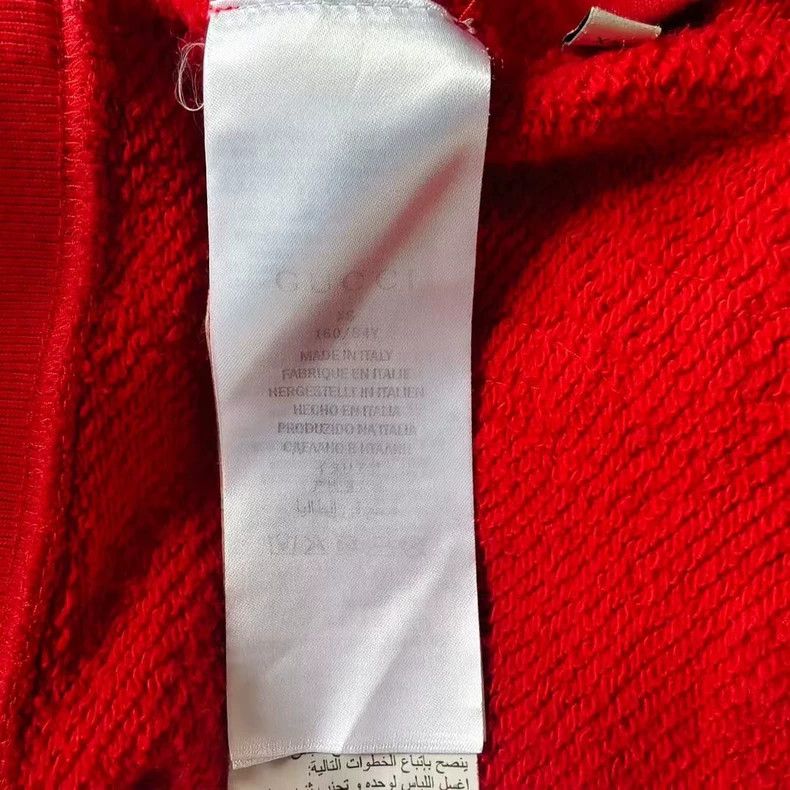 Gucci Gucci Logo Red Sweatshirt with Embroidery-yf Size US XS / EU 42 / 0 - 5 Thumbnail