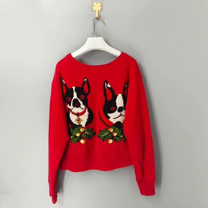 Gucci Gucci Logo Red Sweatshirt with Embroidery-yf Size US XS / EU 42 / 0 - 2 Thumbnail