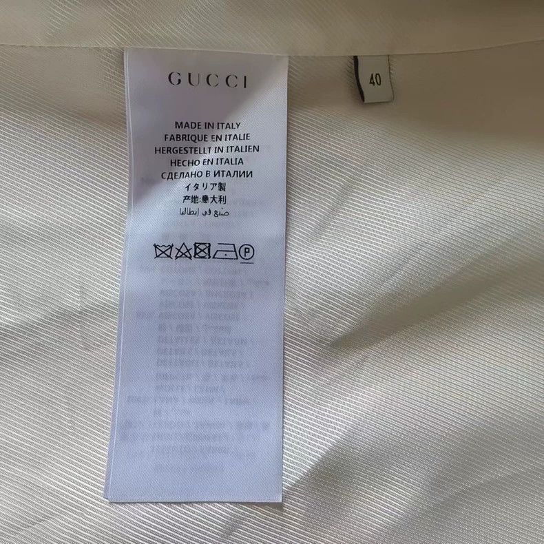 Gucci Gucci Beige Stripe Logo Button Coat-yf Size US M / EU 48-50 / 2 - 4 Thumbnail