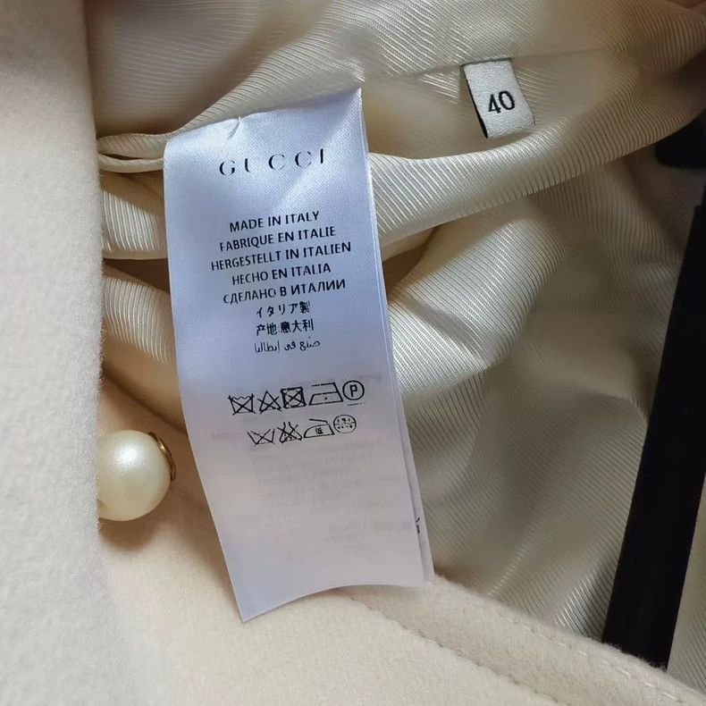 Gucci Gucci Double G Pearl Button Wool Coat-yf Size US M / EU 48-50 / 2 - 4 Thumbnail
