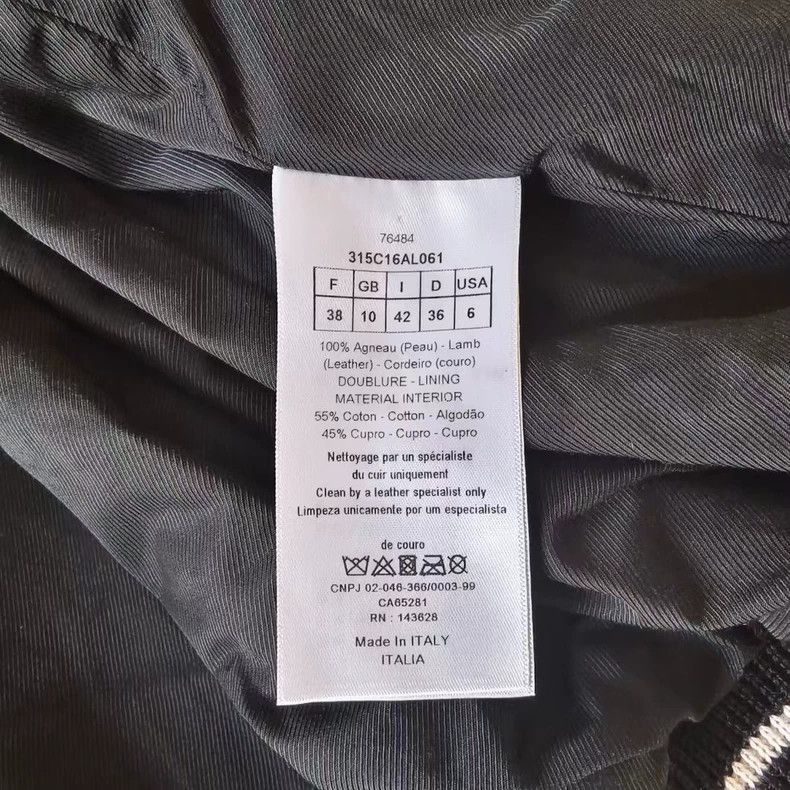 Dior Christian Dior Leather Floral Bomber Jacket-yf Size US M / EU 48-50 / 2 - 4 Thumbnail